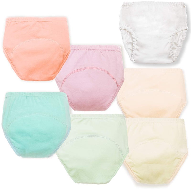 Joyo roy 6Pcs Potty Training Underwear for Boys and Girls 100% Cotton Soft Absorbent Potty Training Pants 2T-3T Leakproof Unisex Toddler Underwear Boys 3T Girls Pee Pants with Sticker Chart for Kids - Image 1